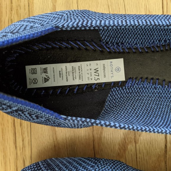 Rothy’s The Point Lapis Python Blue Size 7.5 Rare - Picture 15 of 15